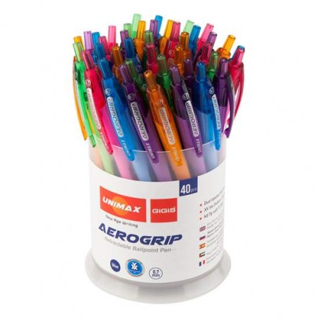 Ручка кулькова автоматична "Aerogrip-2-137" синя