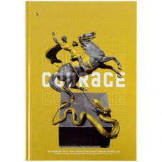 Книга А-4 96арк.офс.кл.тв.обкл."Axent Courage  8422-552", жовта