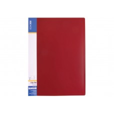 Папка А-4 пластикова пружина+карман "Економікс-31201-03" червона