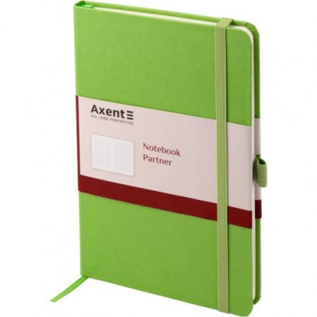 Блокнот 125*195 96арк."Axent Partner-8201-04" салатовий