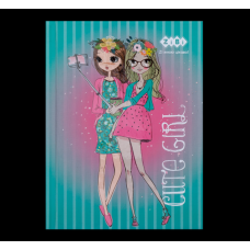 Блокнот А-6 64арк."Zibi-12715-06" CUTE GIRL кліт.тв.обкл.